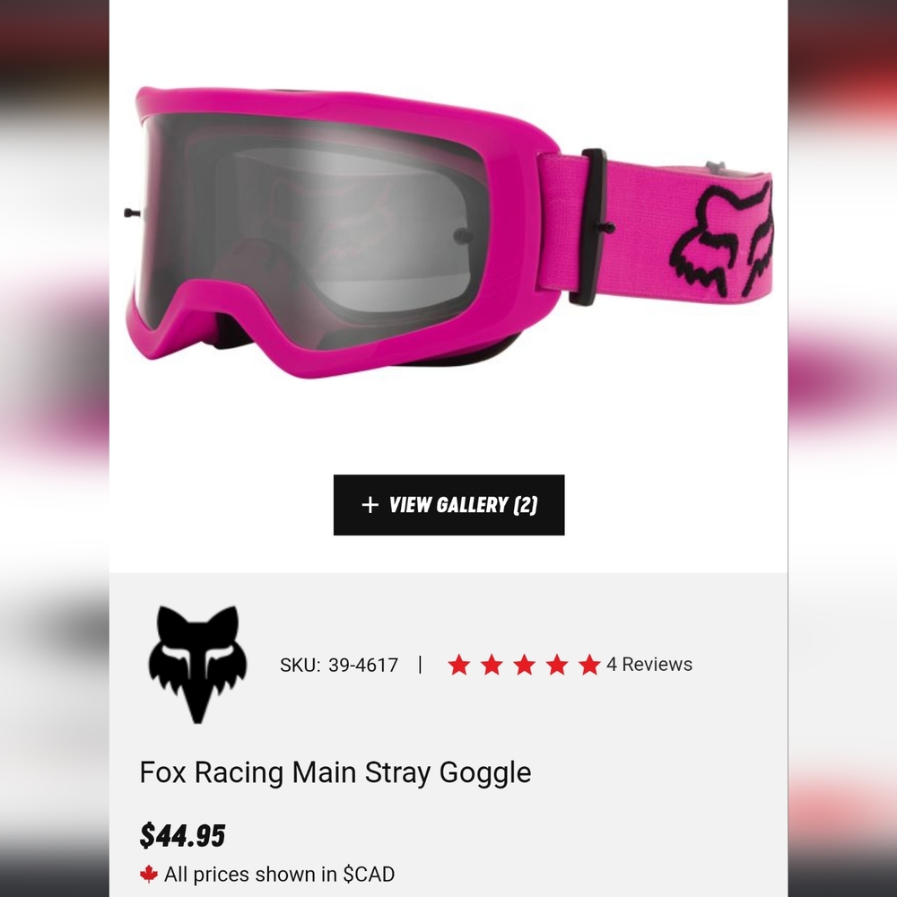 BRAND NEW Fox Racing Goggles - Picture 2 of 3